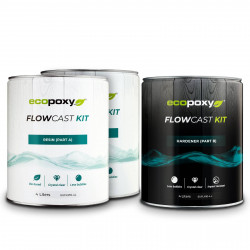 Epoksivalusarja EcoPoxy FlowCast 12L, lasikirkas