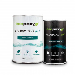 Epoksivalusarja EcoPoxy FlowCast 1.5L, lasikirkas