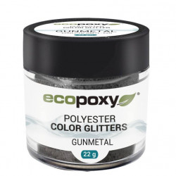 Väriglitteri EcoPoxy Polyester Color Glitter 22g, asemetalli