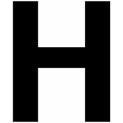 Merkintätarra irtokirjain, 100mm, H