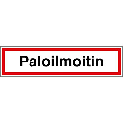 Merkintätarra "Paloilmoitin", 40x10cm