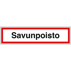 Merkintätarra "Savunpoisto", 20x5cm