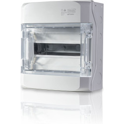 Moduulikotelo F-Tronic Neptun12, 1 rivi, 12 MOD, IP65, laipat ylä- ja alapäädyssä