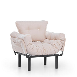 Nojatuoli Linento Furniture Nitta, kermanvalkoinen