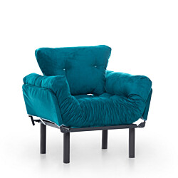 Nojatuoli Linento Furniture Nitta, petroolinvihreä