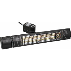 Terassilämmitin HEAT1 ECO Plus-line, 2000W, oskilloiva, musta