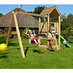 Leikkitornikokonaisuus Jungle Gym Club 2.1, 2-Swing Module 220, ilman liukumäkeä