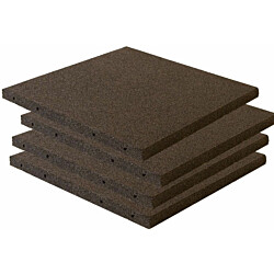 Kumilaatta Nordic Play Active, 50x50x3cm, 7,5m², 30kpl, musta