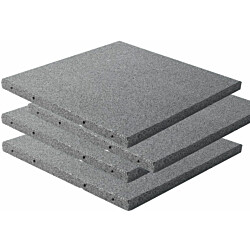 Kumilaatta Nordic Play Active, 50x50x3cm, 7,5m², 30kpl, harmaa