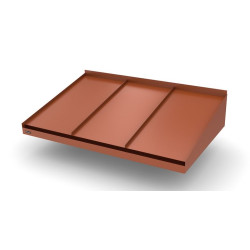 Ovikatos Designtak Classic, 150cm, ruskeanpunainen, oikea