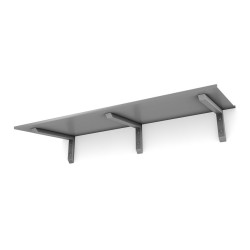 Ovikatos Designtak Easy Collection Bold, 200cm, hopea alumiini, hopea kannake