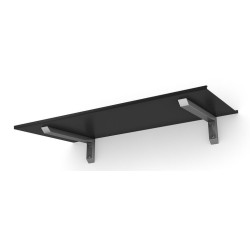 Ovikatos Designtak Easy Collection Bold Small, 150cm, musta alumiini, teräs kannake