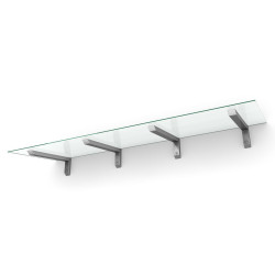 Ovikatos Designtak Easy Collection Bold Small, 250cm, huurrettu lasi, teräs kannake