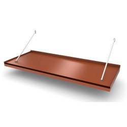 Ovikatos Designtak Modern Flat, 243cm, ruskeanpunainen, vasen