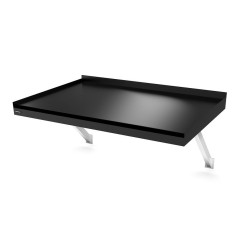 Ovikatos Designtak Modern Flat Console, 150cm, musta, oikea