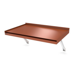 Ovikatos Designtak Modern Flat Console, 150cm, ruskeanpunainen, vasen