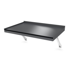 Ovikatos Designtak Modern Flat Console, 150cm, tummanharmaa, vasen
