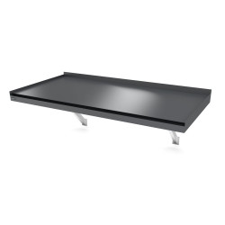 Ovikatos Designtak Modern Flat Console, 200cm, tummanharmaa, oikea