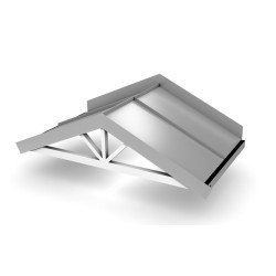 Ovikatos Designtak Open Angled, 160cm, hopea