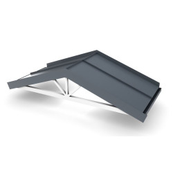 Ovikatos Designtak Open Angled, 210cm, grafiitinharmaa