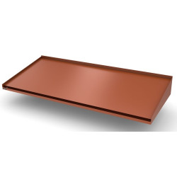 Ovikatos Designtak Simple Classic Small, 200cm, ruskeanpunainen, oikea