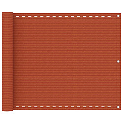 Parvekkeen suoja 75x300 cm HDPE oranssi