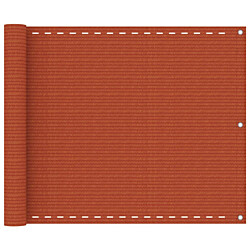 Parvekkeen suoja 75x400 cm HDPE oranssi