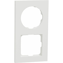 Peitelevy Schneider Electric ELKO One, 2-osainen, 1x pyöreä aukko + 1x 56x56-neliöaukko, valkoinen