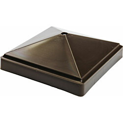Tolpanhattu Plastec, 155x155mm, tummanruskea RR32