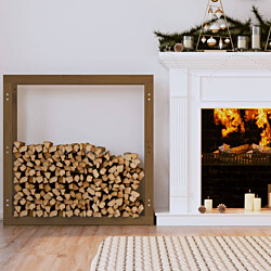 Polttopuuteline hunajanruskea 100x25x100 cm, mänty
