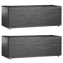 Puutarhakalustesuojat 2 kpl 8 purjerengasta 192x82x65 cm