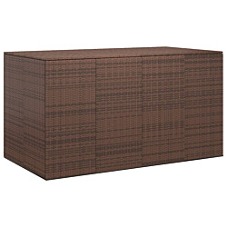 Puutarhan säilytyslaatikko 145x100x103 cm, PE-rottinki, ruskea