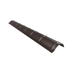 Harjalista pyöreä Ruukki, muoto- ja poimukatteille, 2100mm, Pural BT matta, RR32 tummanruskea