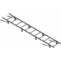 Lapetikas Ruukki SafeGrip tiilikatoille + asennussarja, 4.2m, RR23 tummanharmaa