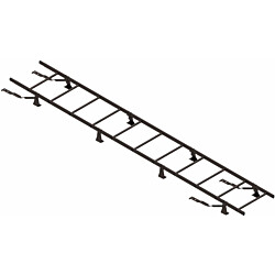 Lapetikas Ruukki SafeGrip tiilikatoille + asennussarja, 5.4m, RR32 tummanruskea