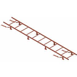 Lapetikas Ruukki SafeGrip tiilikatoille + asennussarja, 4.2m, RR750 tiilenpunainen