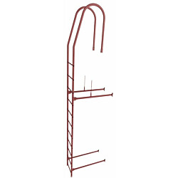 Nousutikas Ruukki SafeGrip + asennussarja, 6.0m, RR29 punainen