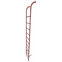Turvatikas Ruukki SafeGrip + asennussarja, 2.1m, RR29 punainen