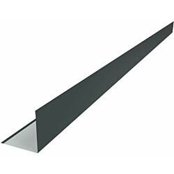 Ulkonurkkalista Ruukki seinäpelleille, Pural BT matta, 145x145mm, 3m, RR23 tummanharmaa