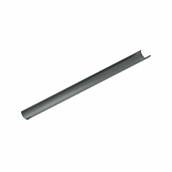Sadevesijärjestelmä Ruukki puolipyöreä: vesikouru 4.0m ø125mm, RR23 tummanharmaa