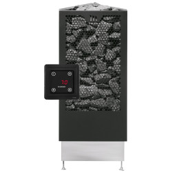 Sähkökiuas Mondex Aura E2 WIFI, 9kW, 8-15m³, erillinen ohjaus, musta