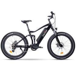 Sähkömaastopyörä Swoop Fatbike Ranger, 26x4", 7 vaihdetta, musta, 840 Wh akku