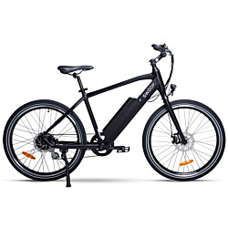 Nuorten sähkömaastopyörä Swoop MTB 26", 7 vaihdetta, musta