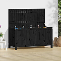 Säilytyslaatikko musta 121x55x64 cm, mänty
