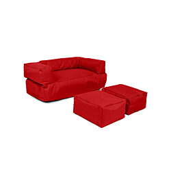 Säkkituoli ulos Linento Garden Kids Pouf, punainen