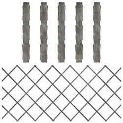 Säleaidat 5 kpl kuusi 180x80 cm harmaa