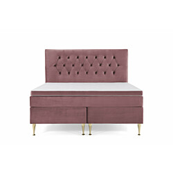 Sänkypaketti Berg & Strand Royal Velvet 180x200 ilman sängynpäätyä/korkeat rosejalat/roosa