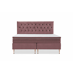 Sänkypaketti Berg & Strand Royal Velvet 210x210 ilman sängynpäätyä/korkeat rosejalat/roosa