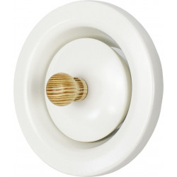 Saunan poistoilmaventtiili Pisla 280, Ø100mm, valkoinen