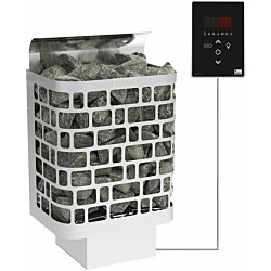 Sähkökiuas SAWO Krios Ni2, 6kW, 5-8m³, erillinen ohjaus, ruostumaton teräs